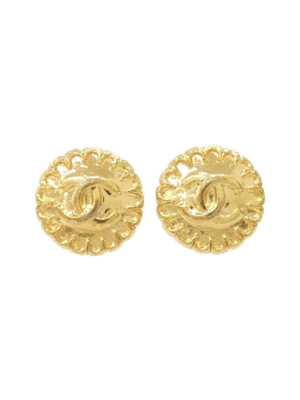 Chanel Vintage Earrings Gold